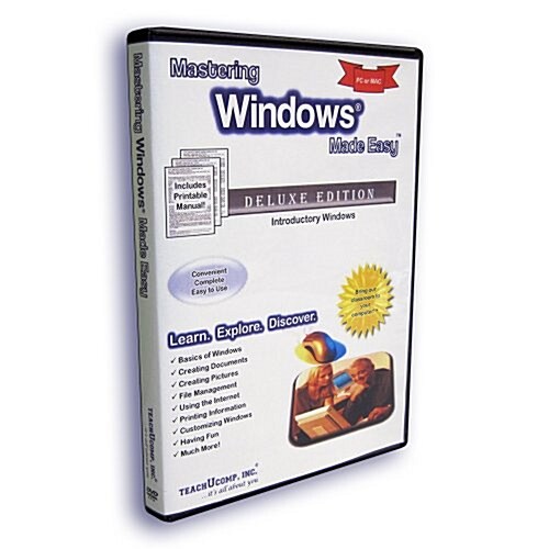 Mastering Windows Made Easy v. 8 Training Tutorial Course - Learn how to use Windows 8 e Book Manual Guide (DVD-ROM, TeachUcomp)