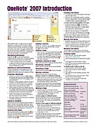 OneNote 2007 Introduction Quick Reference Guide (Cheat Sheet of Instructions, Tips & Shortcuts - Laminated Card) (Pamphlet)