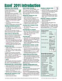 Excel 2011 for Mac: Introduction Quick Reference Guide (Cheat Sheet of Instructions, Tips & Shortcuts - Laminated Cards) (Pamphlet)