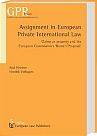 Assignment in European Private International Law (Paperback)