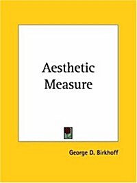 Aesthetic Measure 1933 (Paperback)