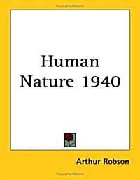 Human Nature 1940 (Paperback)