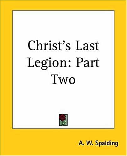 Christs Last Legion (Paperback)