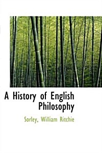 A History of English Philosophy (Paperback)