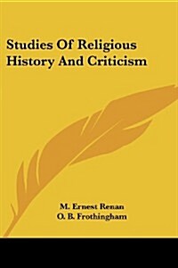 Studies of Religious History and Criticism (Paperback)