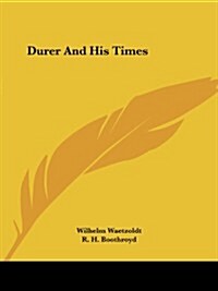 Durer and His Times (Paperback)