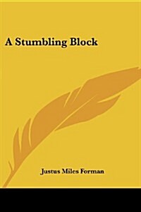 A Stumbling Block (Paperback)