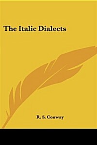 The Italic Dialects (Paperback)