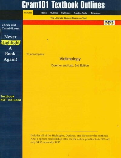 Studyguide for Victimology by Lab, Doerner &, ISBN 9781583605233 (Paperback)