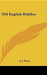 Old English Riddles (Hardcover)