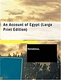 An Account of Egypt (Paperback, Large Print)
