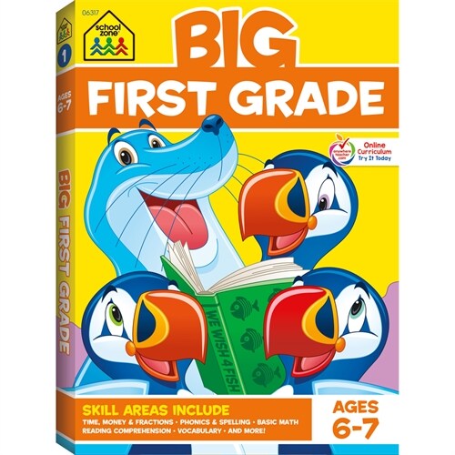 School Zone Big First Grade Workbook (Paperback)