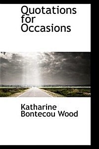 Quotations for Occasions (Hardcover)