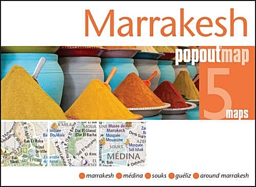 Marrakesh Popout Map : Handy Pocket Size Pop Up City Map of Marrakesh (Sheet Map, folded)