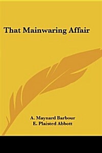 That Mainwaring Affair (Paperback)