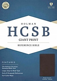 Giant Print Reference Bible-HCSB (Leather)