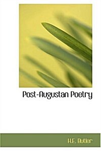 Post-Augustan Poetry (Paperback)