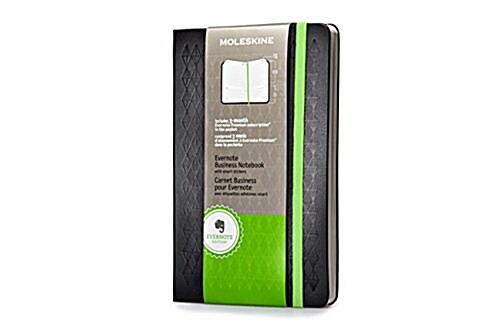 Moleskine Evernote Business Notebook with Smart Stickers, Large, Black, Hard Cover (5 X 8.25) (Hardcover)