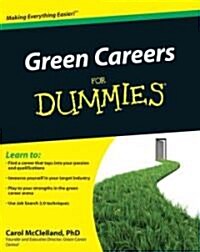 Green Careers for Dummies (Paperback)