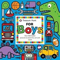 Treasure Hunt for Boys: Over 500 Hidden Pictures to Search For, Sort and Count! (Board Books)