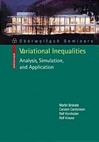 An Introduction to Analysis, Adaptivity and Multigrid for Variational Inequalities (Paperback)