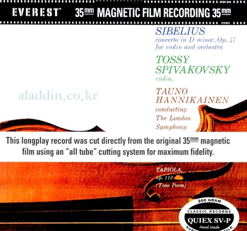 [수입] 얀 시벨리우스 : 바이올린 협주곡 OP.47 [200g LP]