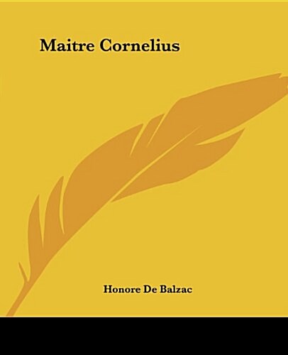 Maitre Cornelius (Paperback)