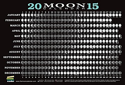 2015 Moon Calendar Card (5 Pack) (Other)