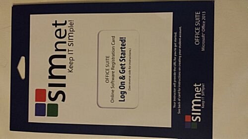 SIMnet for Office 2013, Standalone, Office Suite Registration Code (Printed Access Code, 1st)