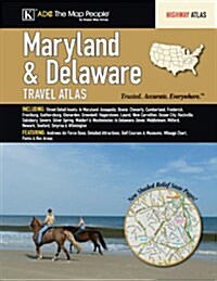 Maryland & Delaware State Travel Atlas (Spiral-bound)