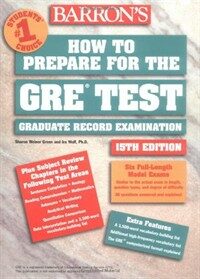 How to prepare for the GRE, Graduate Record Examination 15th ed