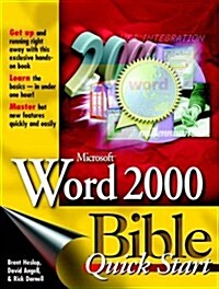 Microsoft Word 2000 Bible: Quick Start (Paperback)
