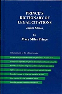 Princes Dictionary of Legal Citations (Hardcover, 8th)