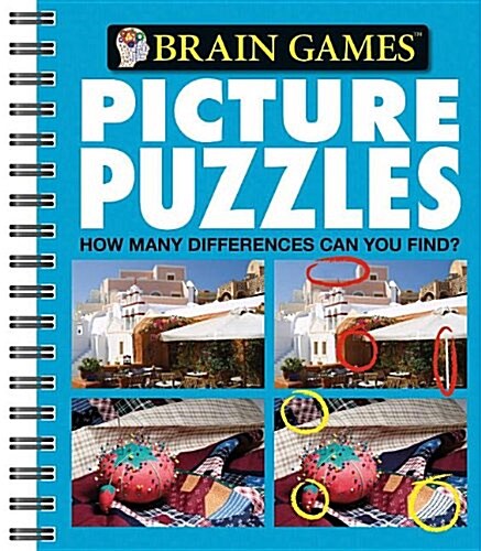 [중고] Brain Games - Picture Puzzles #4: How Many Differences Can You Find?: Volume 4 (Spiral)