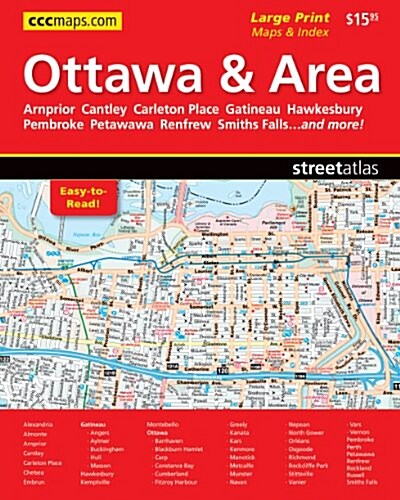 Ottawa & Area Large Print Guide (Spiral-bound, 2013)