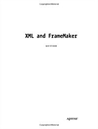 XML and FrameMaker (Paperback)