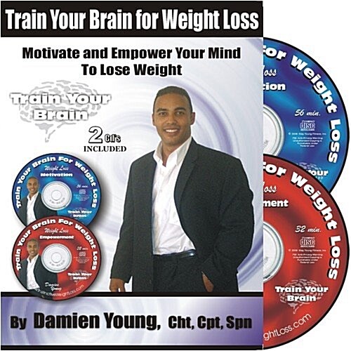 Train Your Brain for Weight Loss - 2 Self Hypnosis CDs for Weight Loss Empowerment and Exercise Motivation (Train Your Brain for Weight Loss, 1) (Audio CD, 1st)