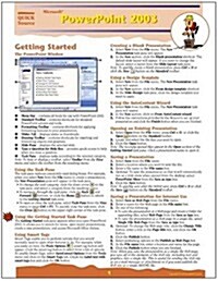 Microsoft PowerPoint 2003 Quick Source Guide (Pamphlet)