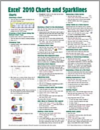 Microsoft Excel 2010 Charts & Sparklines Quick Reference Guide (Cheat Sheet of Instructions, Tips & Shortcuts - Laminated Card) (Pamphlet)