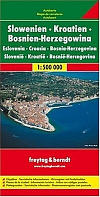 Slovenia/Croatia/Bosnia- Herzegovina (French Edition) (Map)