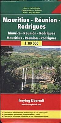 Mauritius - Reunion - Rodriguez Map (English, Spanish, French, Italian and German Edition) (Map)
