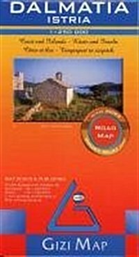 Dalmatia/Istria Road Map 1:250 000 Gizi (English, French and German Edition) (Map)