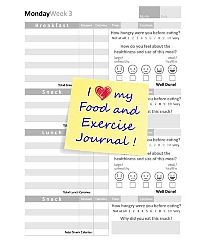 I Love My Food and Exercise Journal (Paperback, GJR)