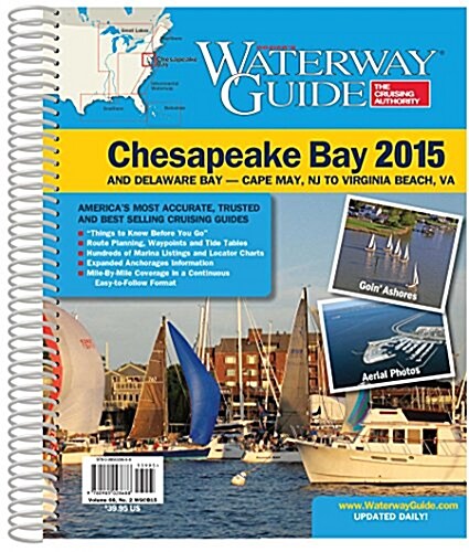 Doziers Waterway Guide Chesapeake Bay 2015 (Paperback, Spiral)