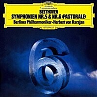 [수입] Herbert Von Karajan - 베토벤: 교향곡 5, 6번 전원 (Beethoven: Symphony No.5 & 6 Pastorale) (SHM-CD)(일본반)