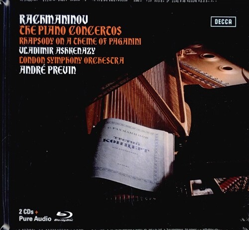 [수입] 라흐마니노프 : 피아노 협주곡 전곡, 파가니니 랩소디 [2CD+블루레이 오디오] [양장본 딜럭스 에디션]