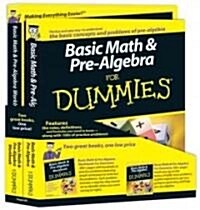 Basic Math & Pre-Algebra for Dummies Education Bundle (Paperback, Workbook)