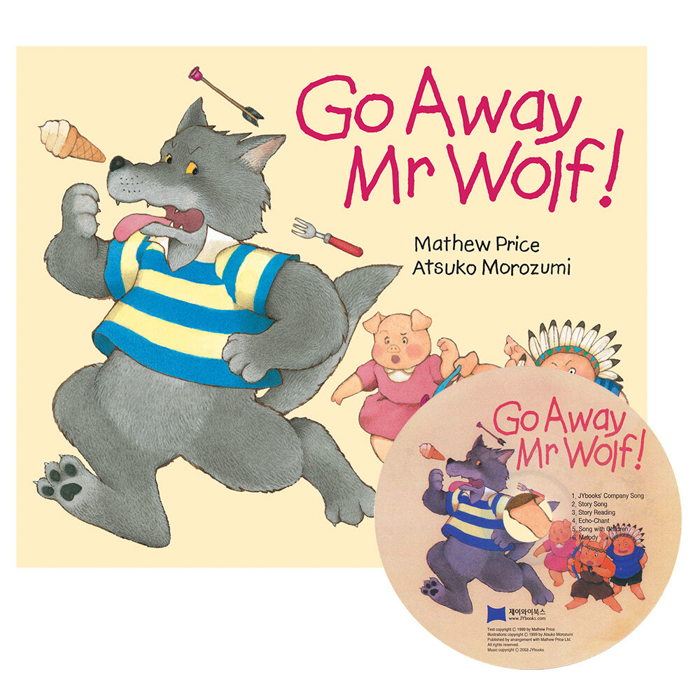 노부영 세이펜 Go Away Mr.Wolf! (Paperback + CD)