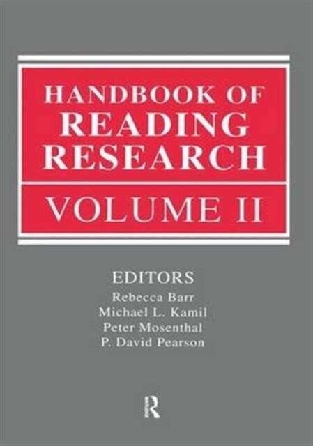 Handbook of Reading Research, Volume II (Hardcover)