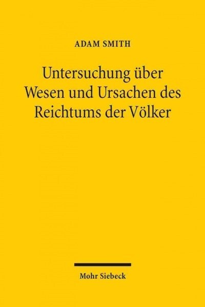 Untersuchung Uber Wesen Und Ursachen Des Reichtums Der Volker (Paperback)